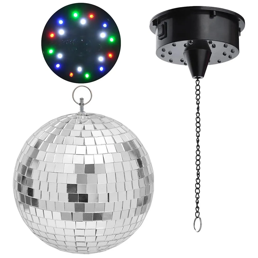 TheLAShop 12" Mirror Disco Ball Complete Kit Multi-Color