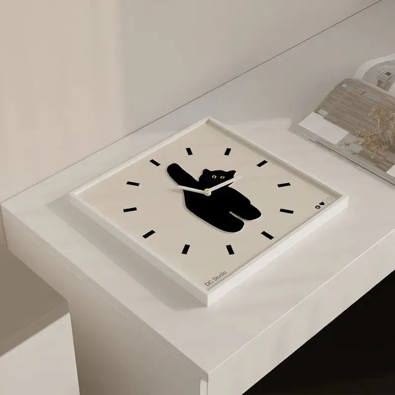 Time for Cat-titude Modern Wall Clock