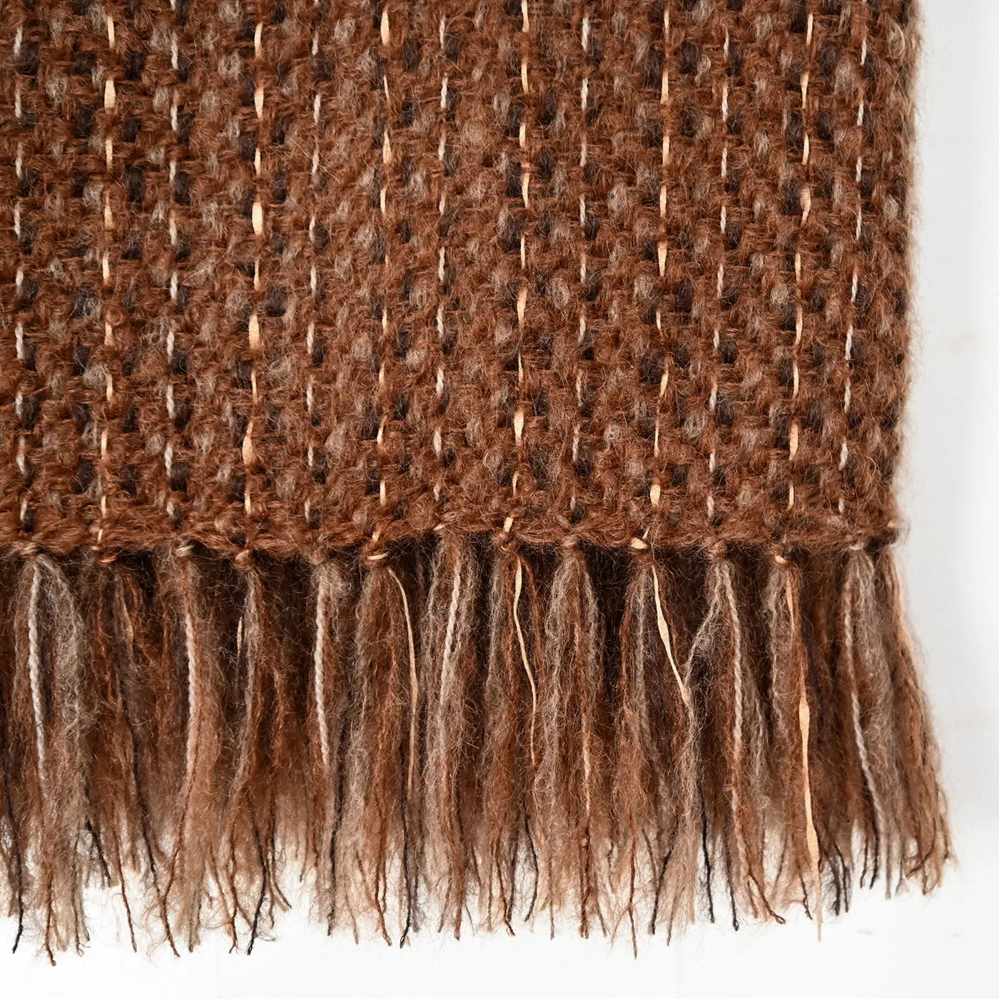 Tortoise Shell Handwoven Mohair Throw