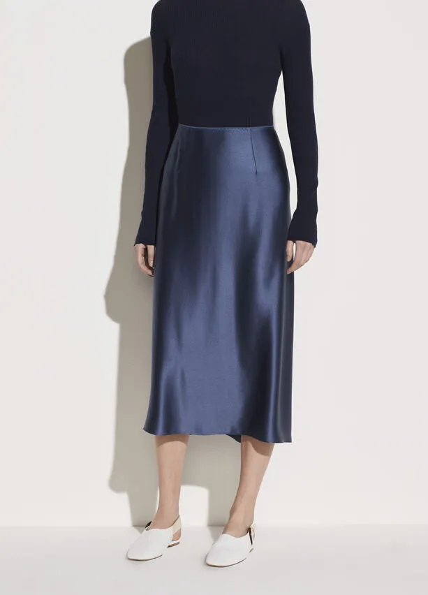 Vince - Satin Slip Skirt in Orion