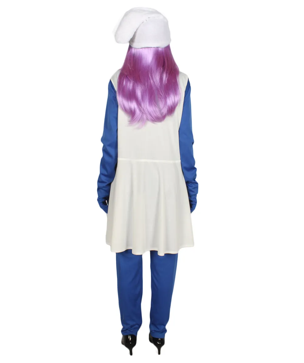 Women's Cosplay Blue Costume | Blue White Color