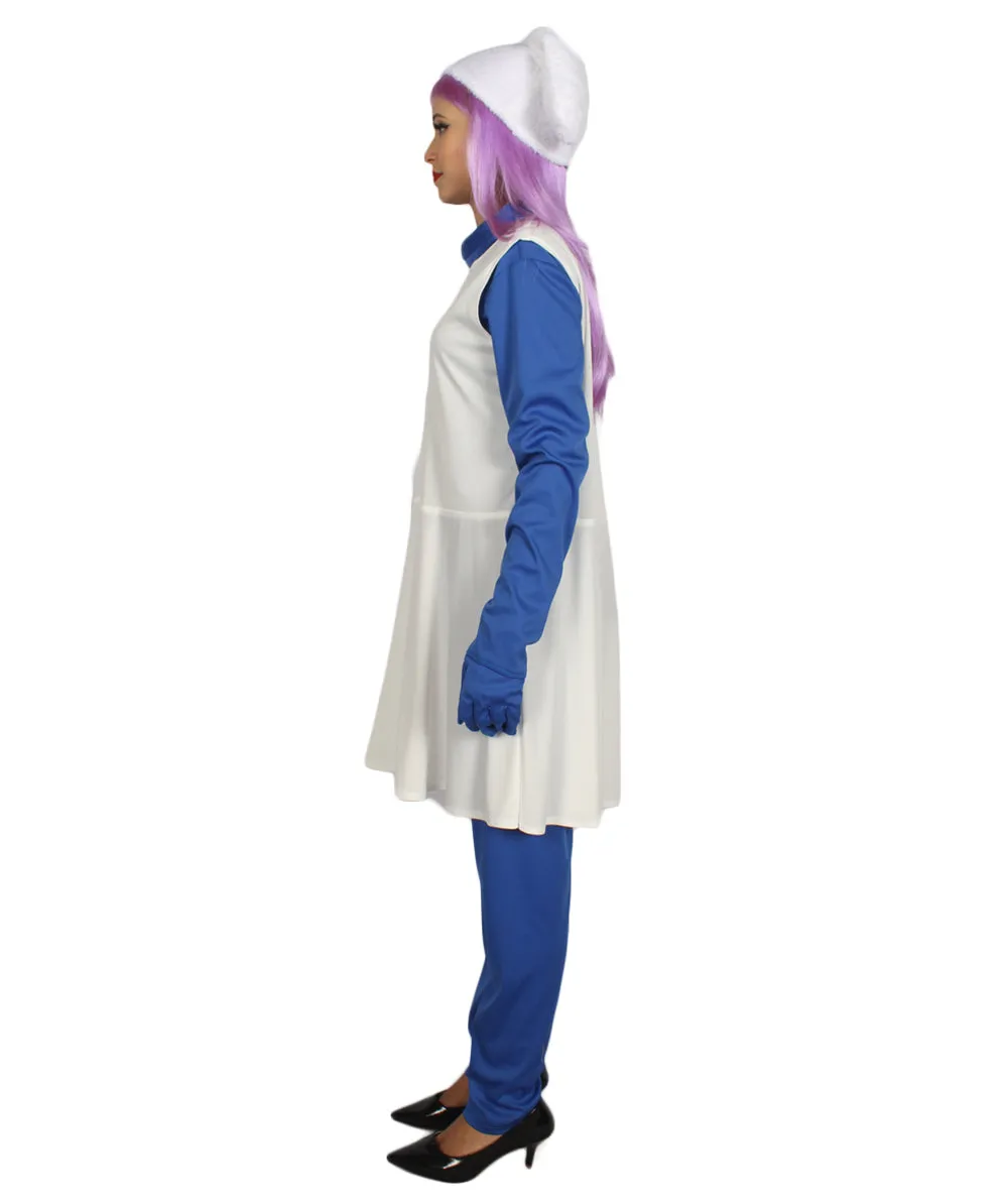 Women's Cosplay Blue Costume | Blue White Color