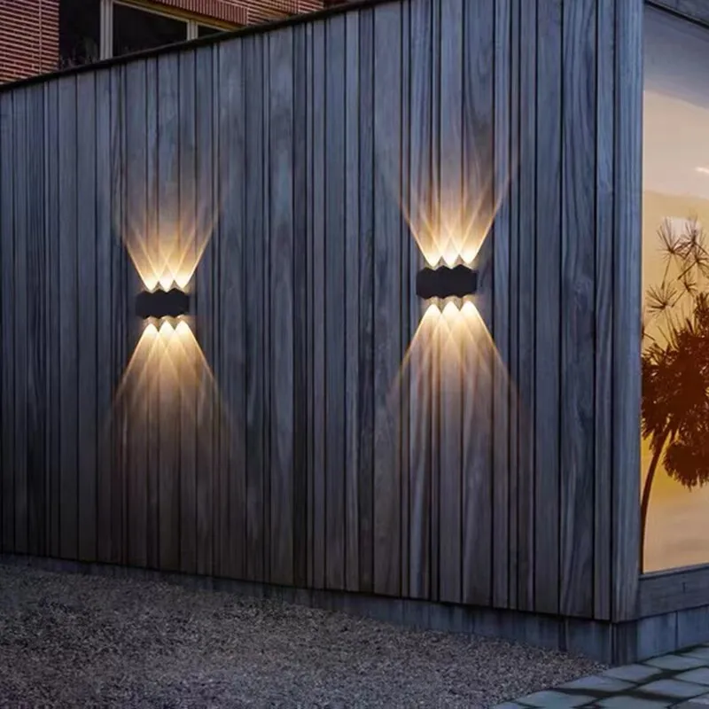 Zion - Hex Shaped Up/Down Outdoor Wall Light